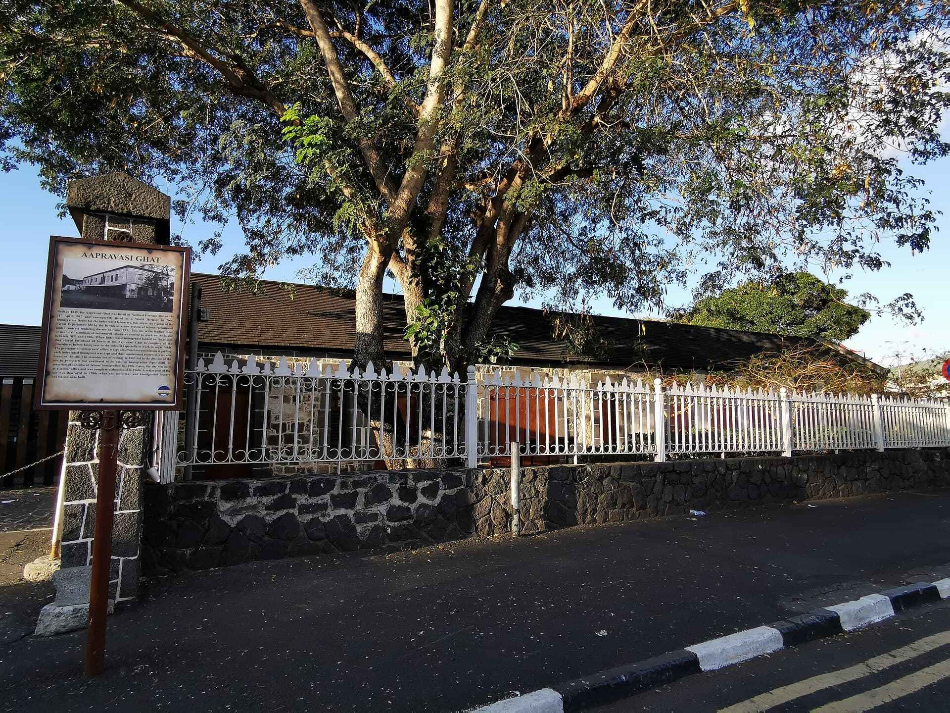 The historic Aapravasi Ghat complex in Port Louis
