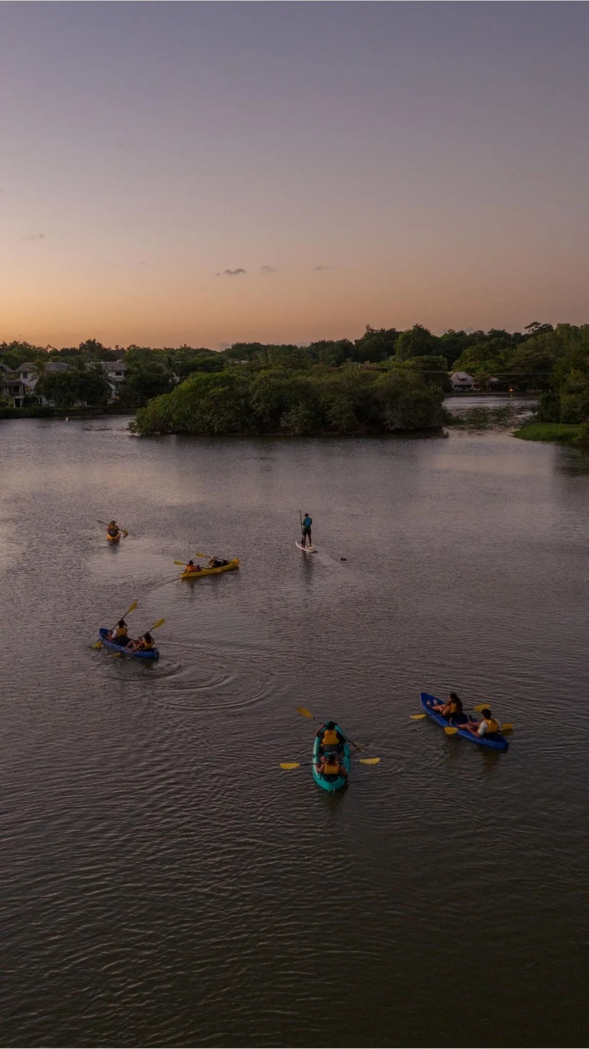 Kayak at Sunset on the Tamarin River