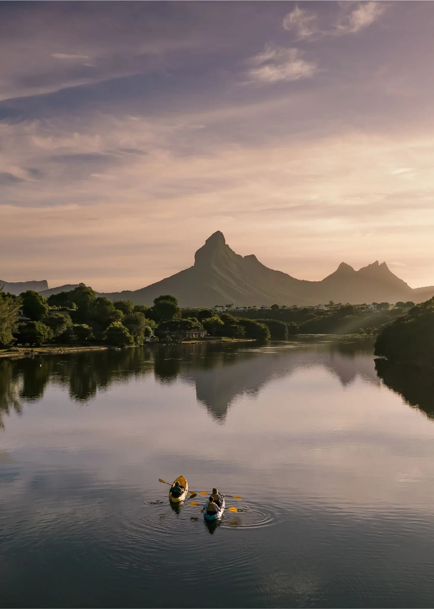Kayak at Sunrise on the Tamarin River