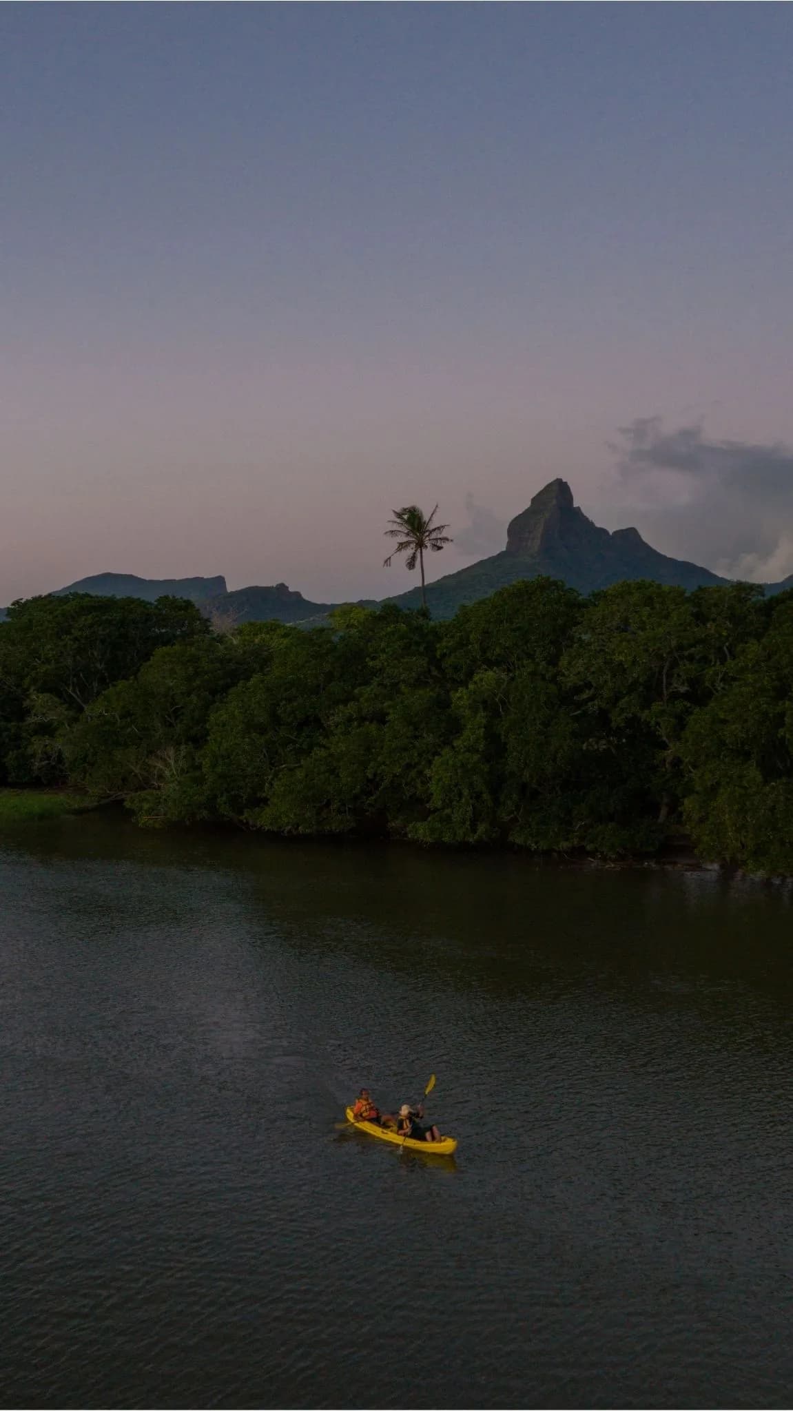 Kayak at Sunset on the Tamarin River