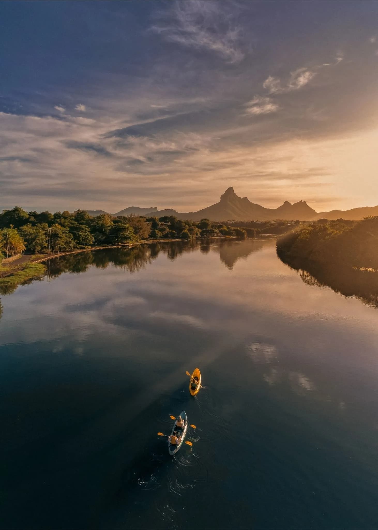 Kayak at Sunrise on the Tamarin River