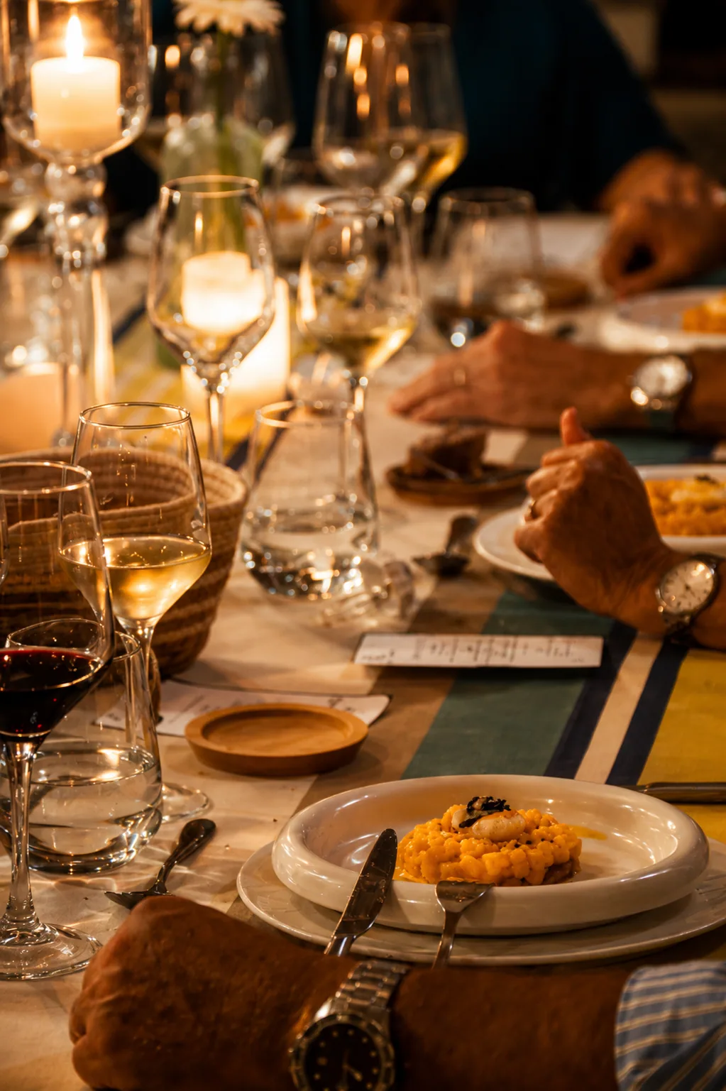 Maridaje de vinos con menú de 4 platos